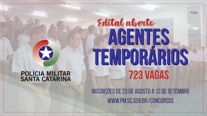 Polícia Militar abre processo seletivo para Agentes Temporários. Em Ituporanga são duas vagas 