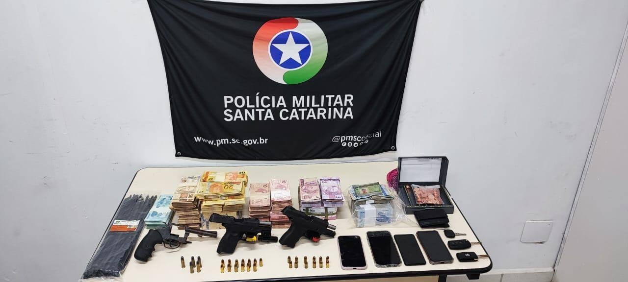 Polícia Militar realiza prisões após assalto a banco em Dr. Pedrinho