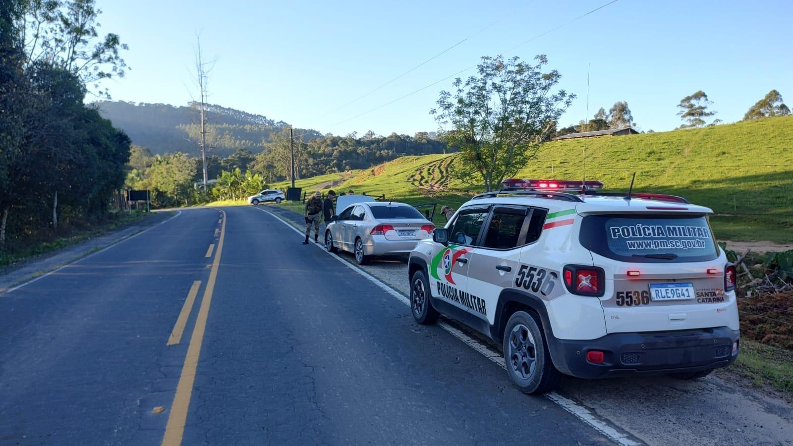 Polícia Militar recupera veículo furtado em Ituporanga 