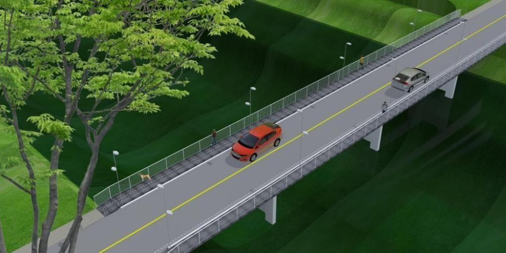 Ponte no Centro de Ituporanga ficará interditada por duas semanas para construção de passarelas para pedestres