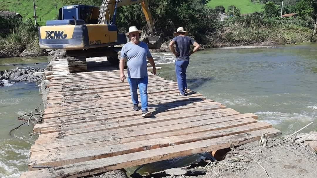 Pontes de Pinguirito e Chapadão dos Back são reconstruídas em Alfredo Wagner