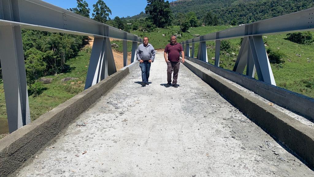 Prefeito de Alfredo Wagner concentra esforços para que nova ponte de São Vendelino seja entregue em 20 dias