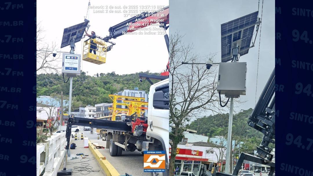 Prefeito de Alfredo Wagner destaca investimentos e a instalação de uma nova estação hidrológica