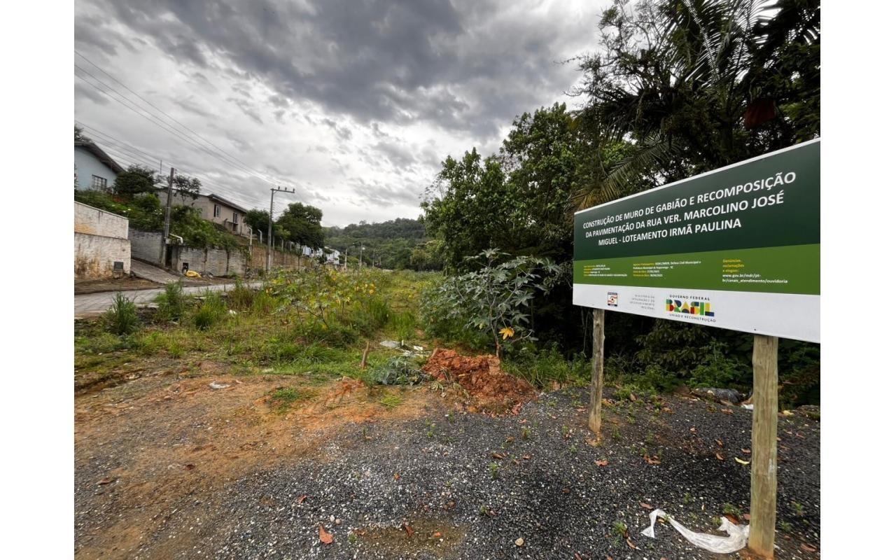 Prefeito de Ituporanga confirma liberação de recursos para obra no Loteamento Irmã Paulina