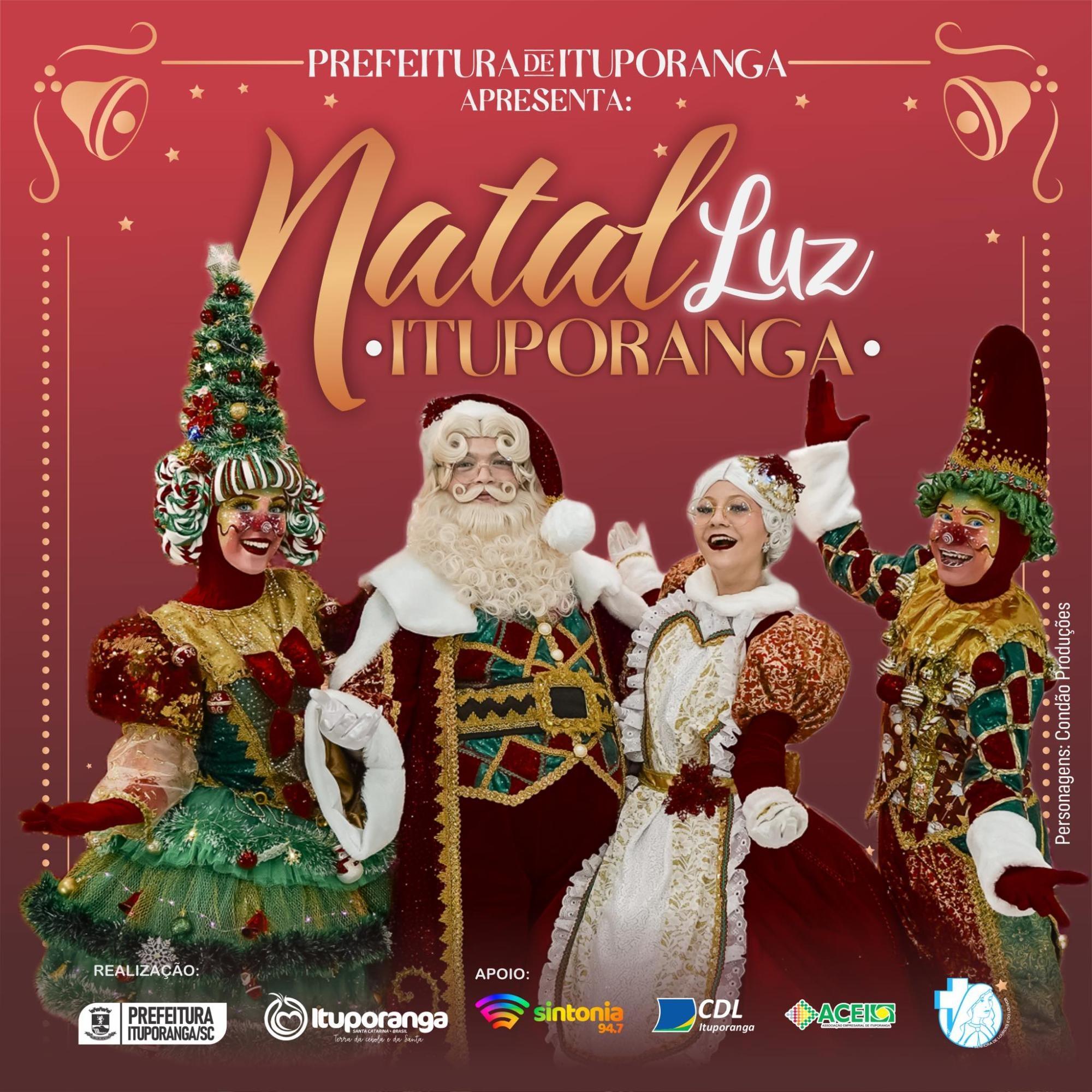 Abertura oficial do Natal Luz é neste domingo (26) em Ituporanga