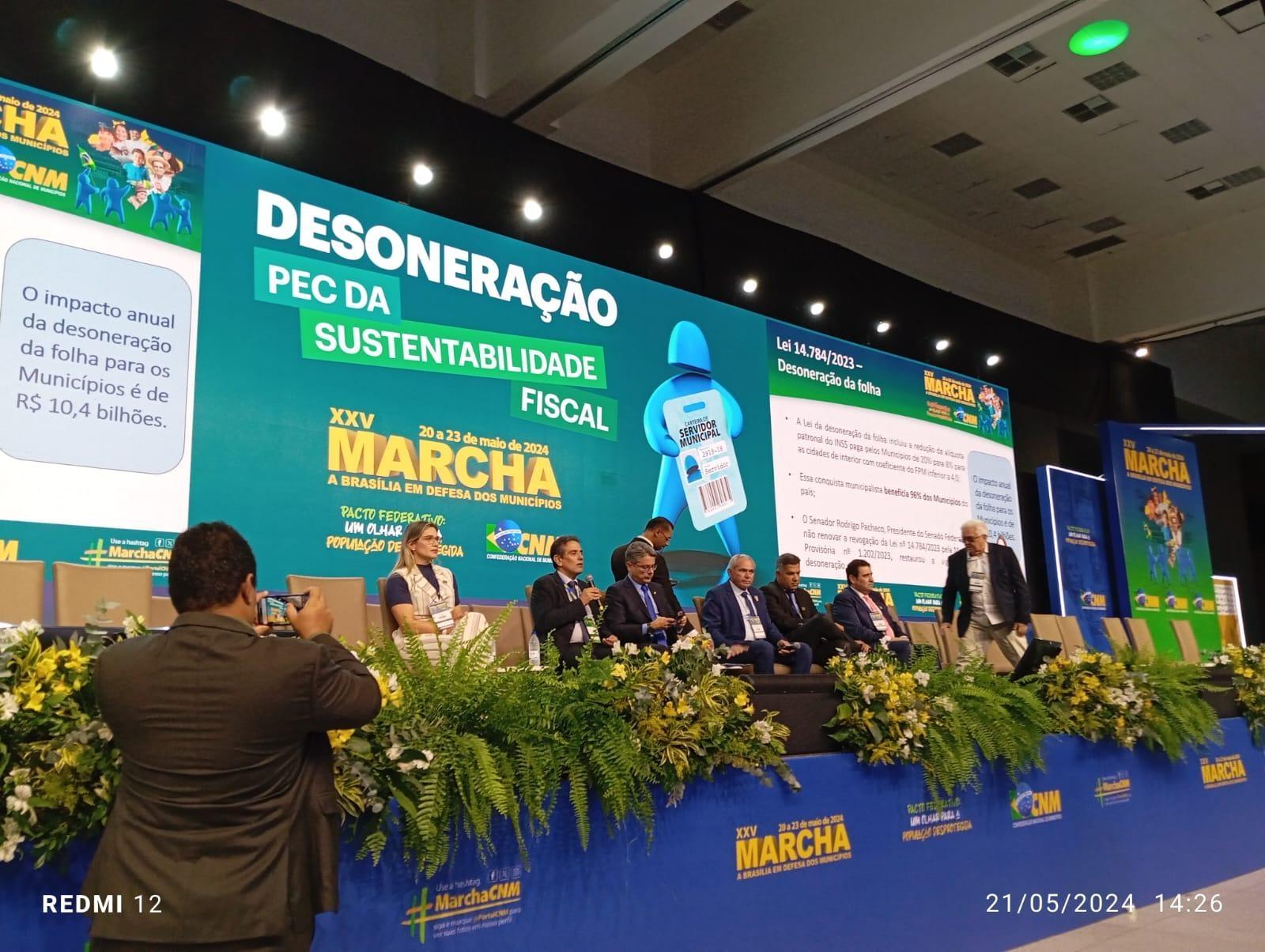 Prefeito de Vidal Ramos avalia participação na XXV Marcha a Brasília