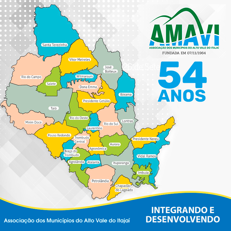 Prefeito de Vitor Meireles assume presidência da Amavi