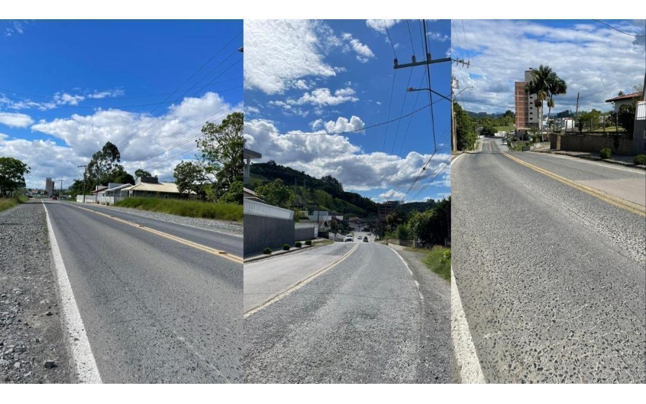 Prefeito Geison Kurtz cobra melhorias na SC-110 e recursos para obras na Margem Esquerda