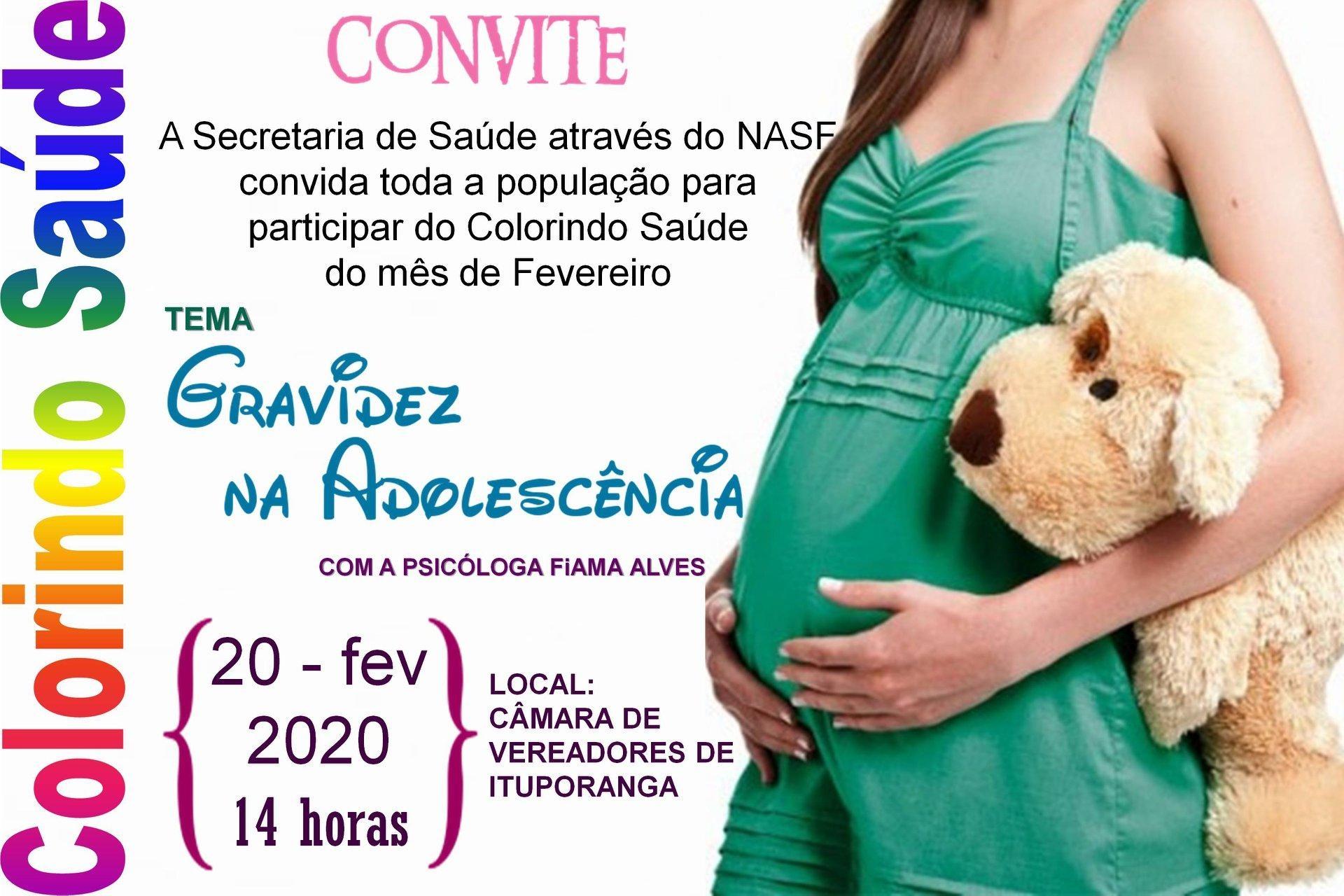 Programa Colorindo Saúde promove palestra “Gravidez na Adolescência, em Ituporanga