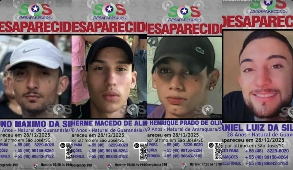 Quatro corpos são encontrados em área de mata em Biguaçu; polícia investiga ligação com jovens desaparecidos