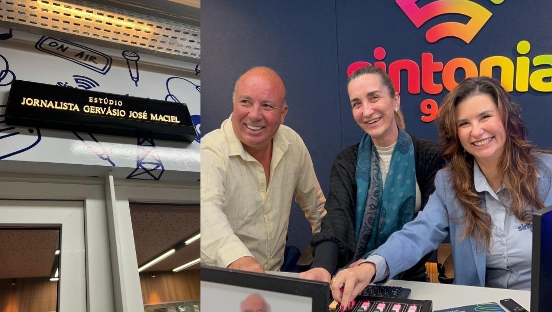 Rádio Sintonia inaugura novo estúdio em homenagem ao fundador Gervásio Maciel