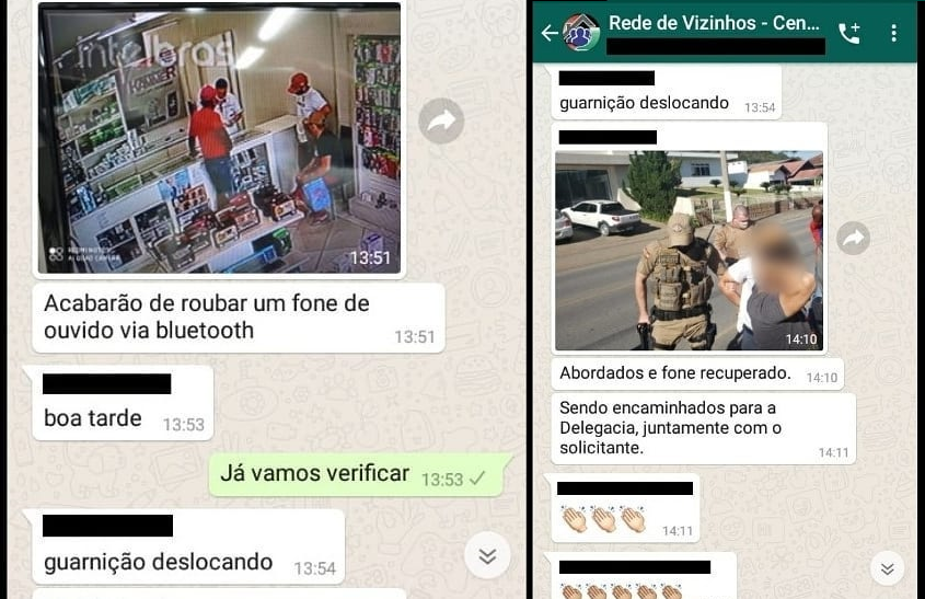 Rede de Vizinhos da Polícia Militar auxilia na prisão de homem após furtar loja no Centro de Ituporanga