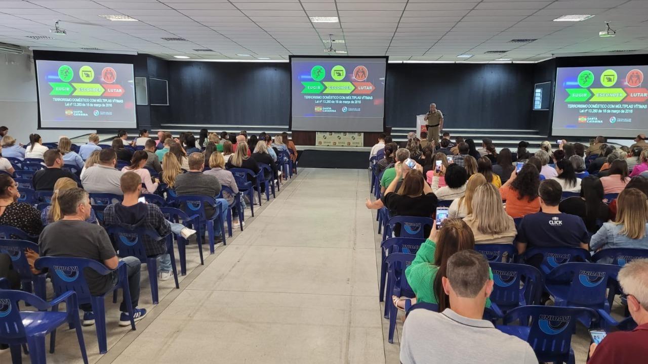 Reunião com profissionais da educação e órgãos de segurança de todo o Alto Vale acontece nesta quarta-feira (19) em Rio do Sul 