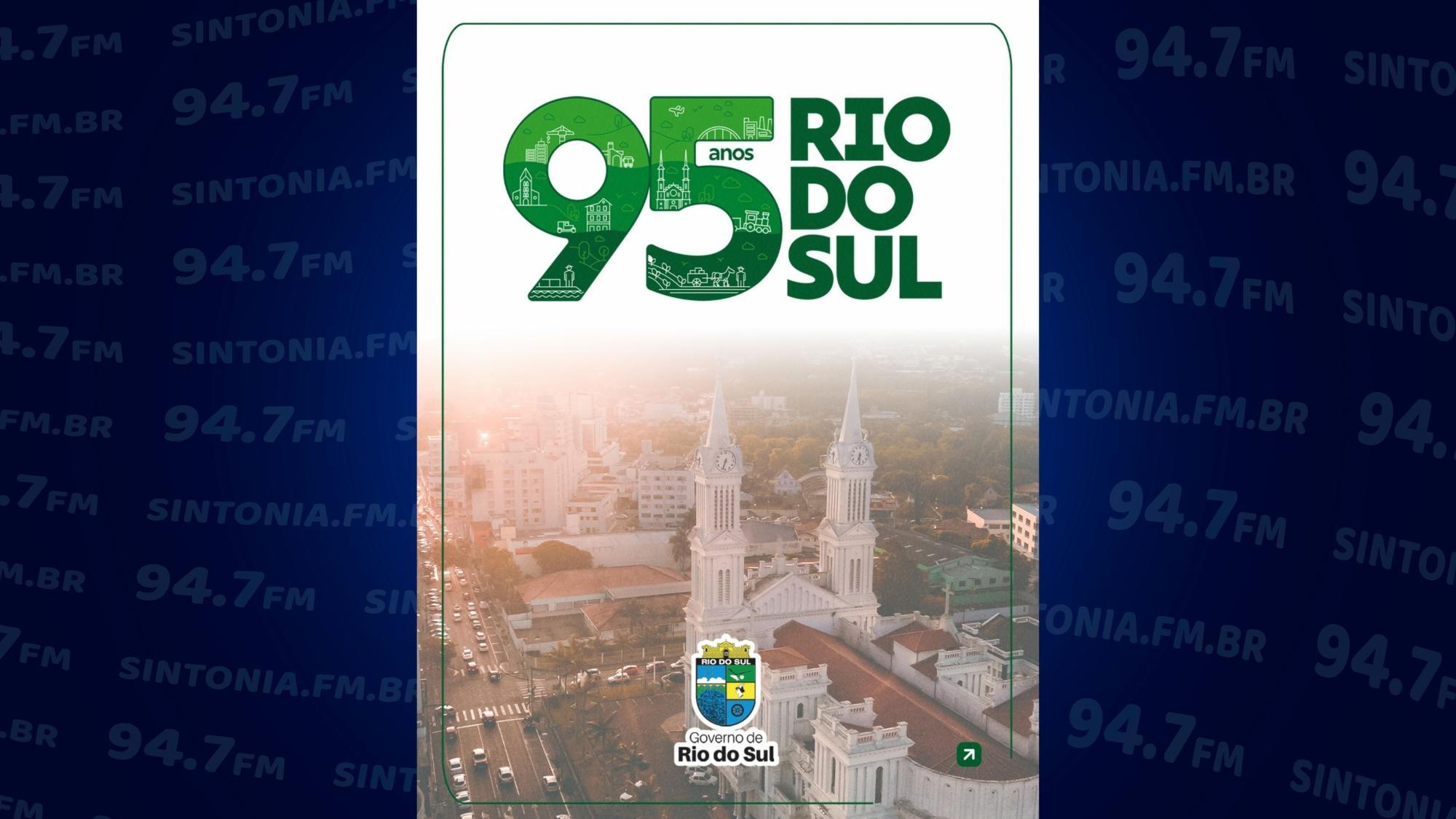 Rio do Sul celebra 95 anos e lança marca comemorativa da história do município