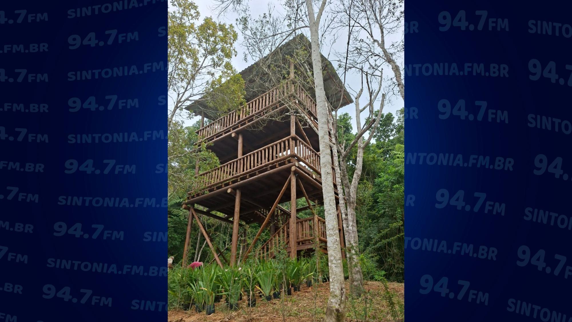 Rio do Sul inaugura torre de observação de aves no Jardim Botânico