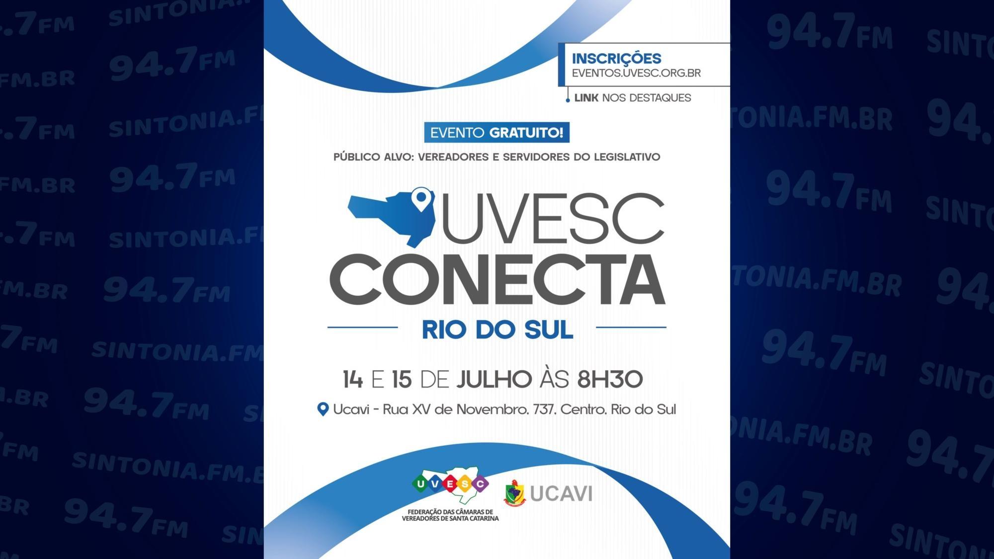 Rio do Sul recebe evento de capacitação para vereadores nos dias 14 e 15 de julho