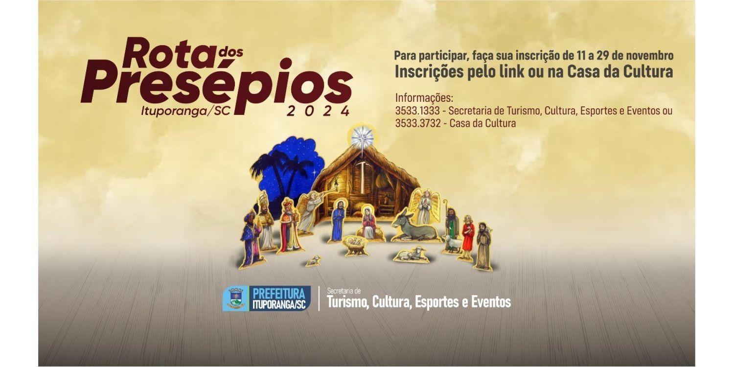Rota dos Presépios está com inscrições abertas em Ituporanga