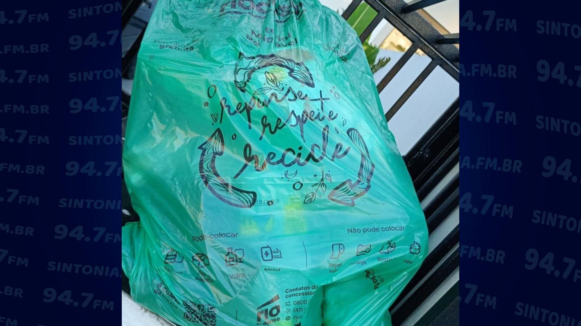 Sacos verdes chegam a todos os bairros de Rio do Sul e impulsionam a coleta seletiva
