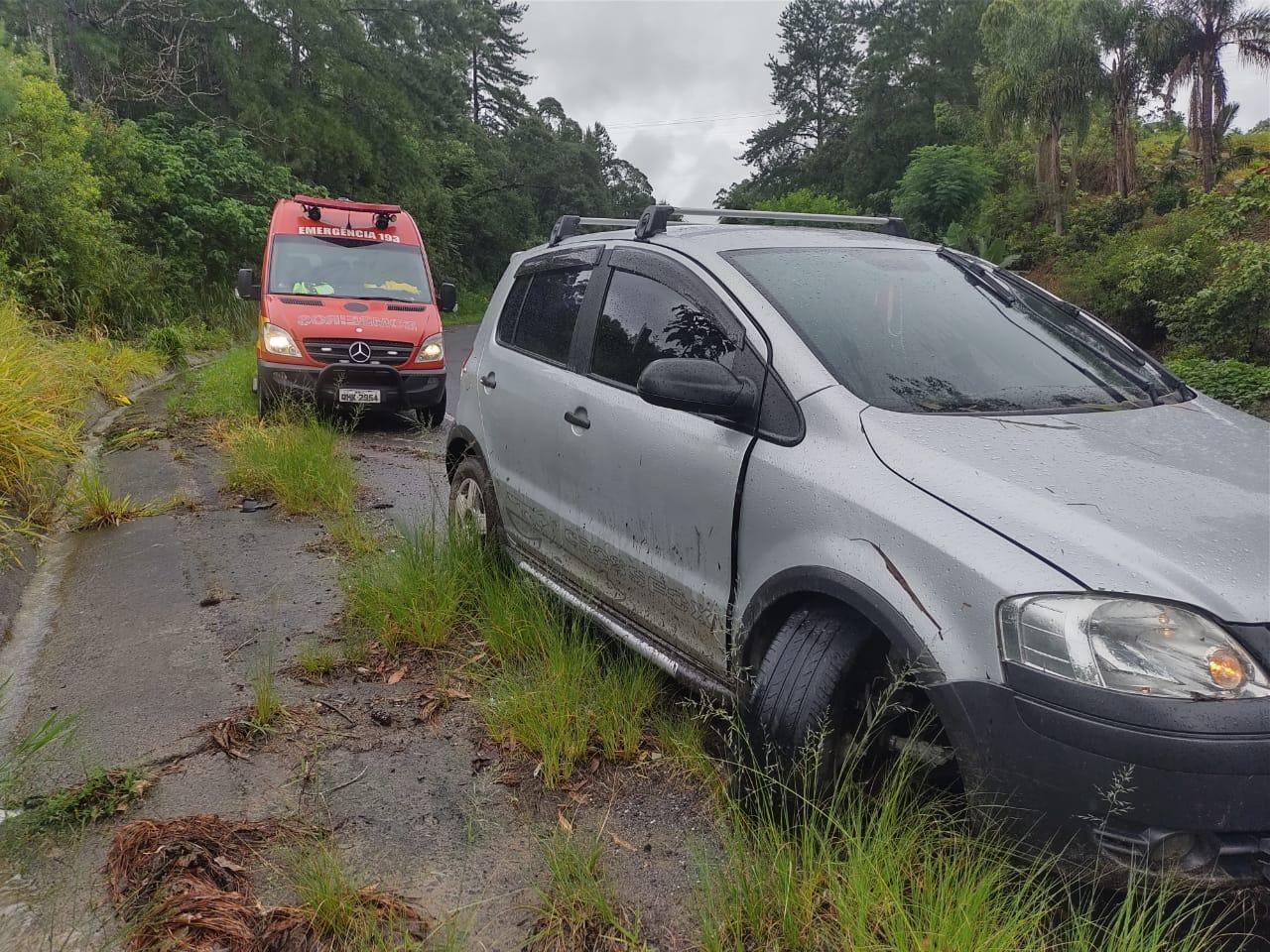 Saída de pista deixa uma pessoa ferida na SC-350