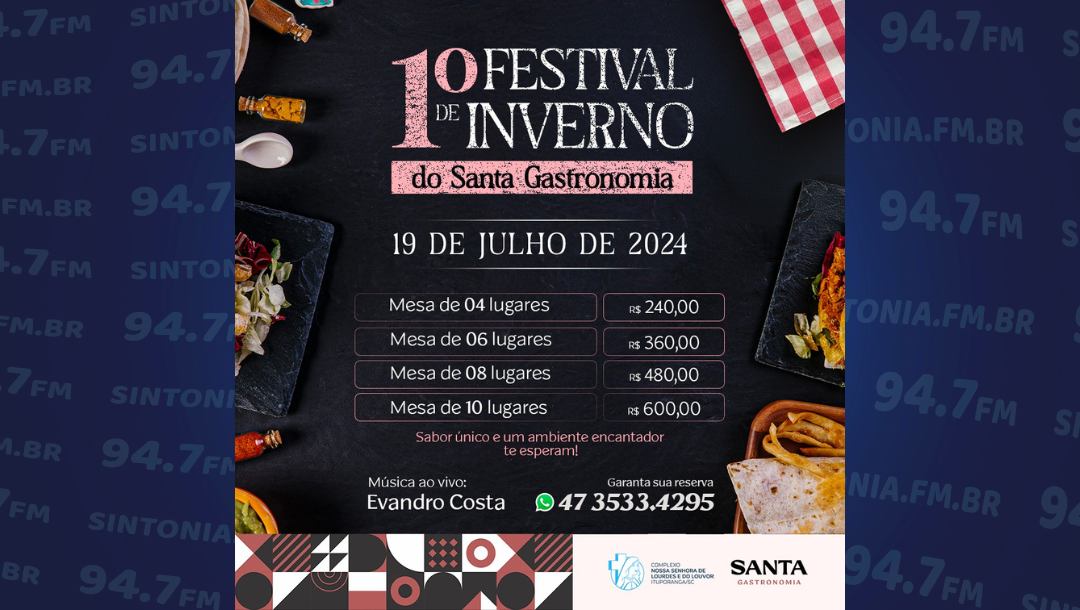 Santa Gastronomia apresenta 1º Festival de Inverno