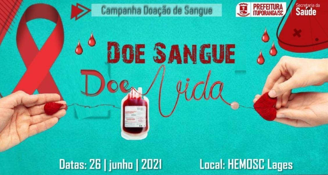 Secretaria de Saúde de Ituporanga organiza mutirão para doação de sangue