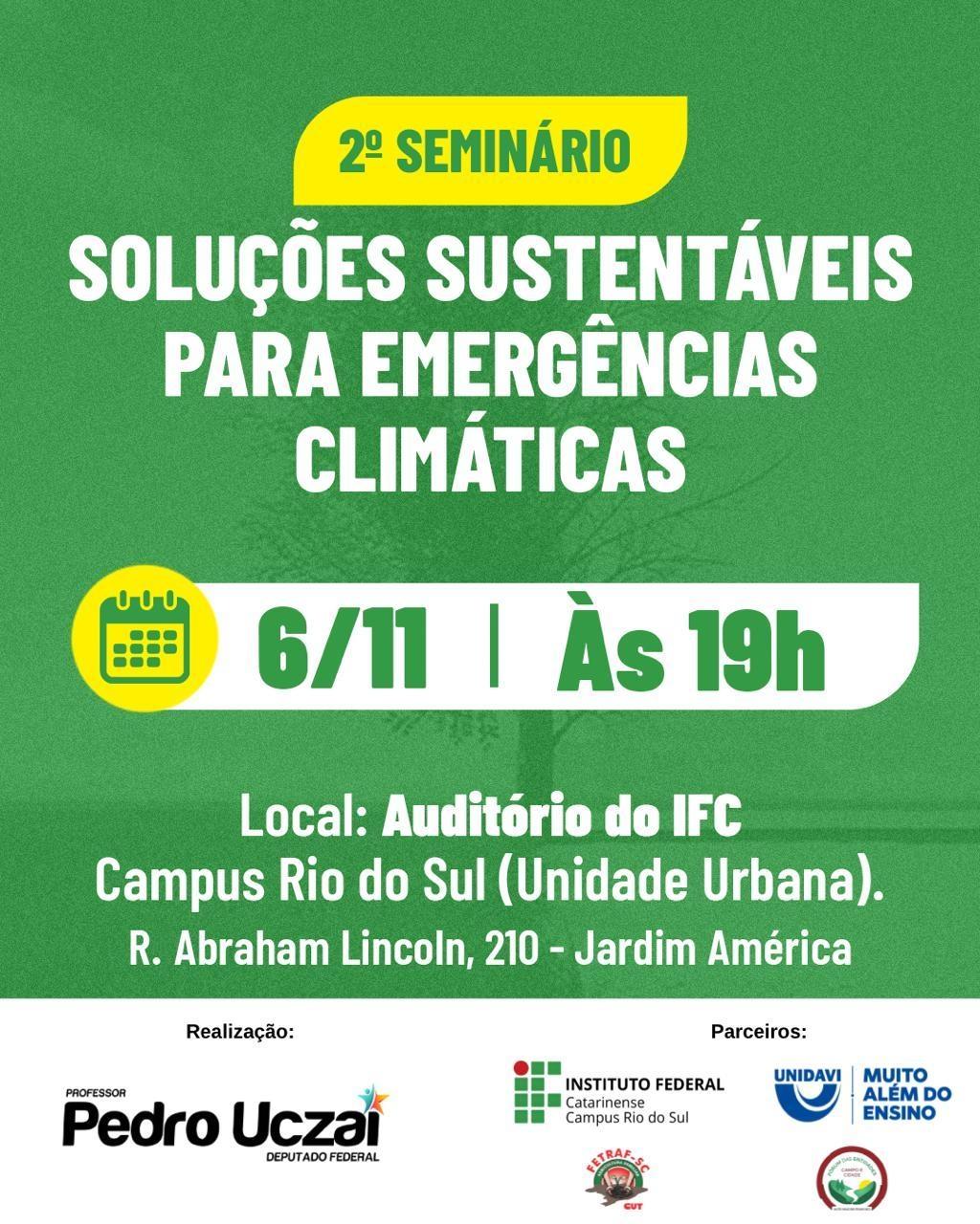 Seminário em Rio do Sul vai debater ações de prevenção às cheias no Alto Vale