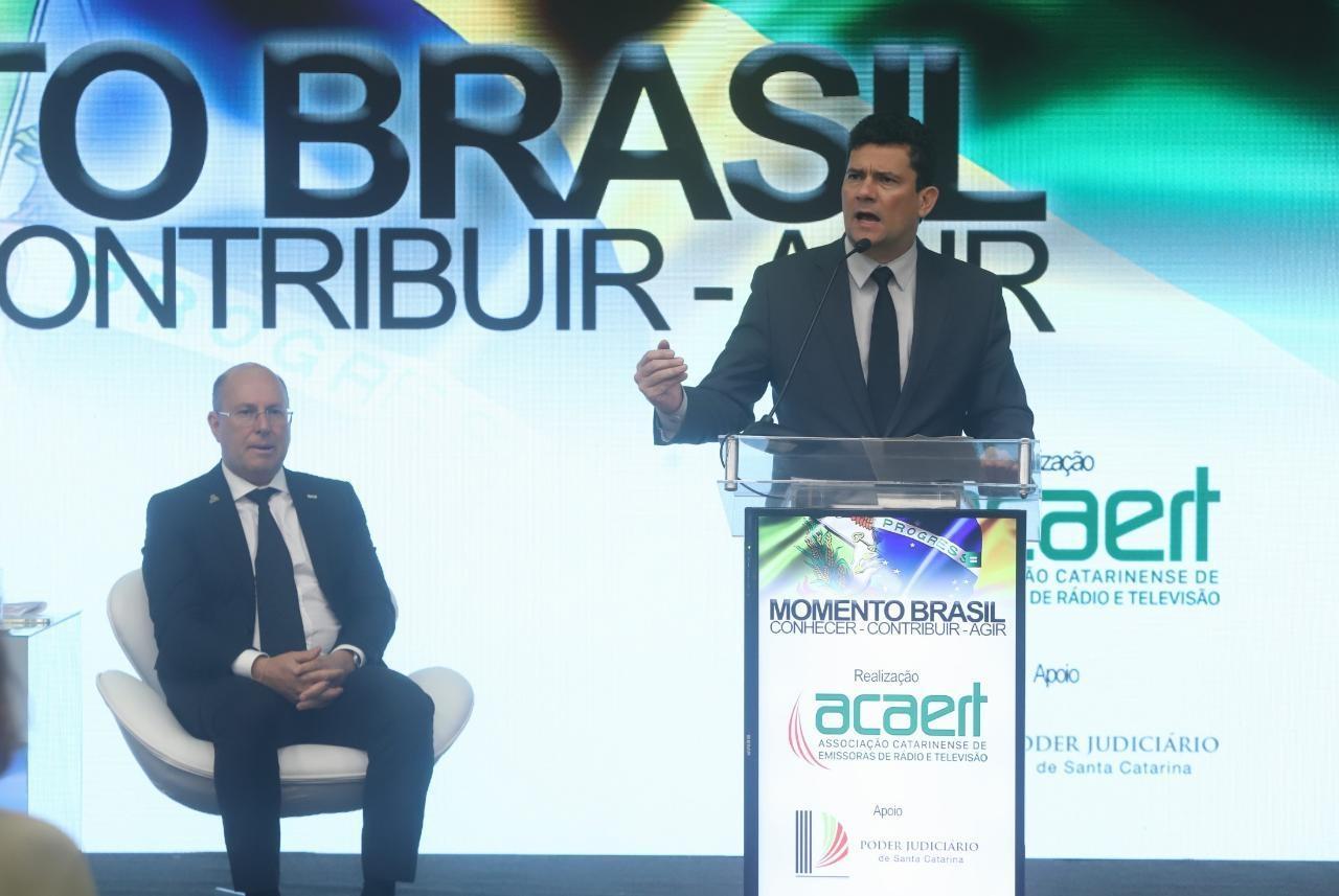 Sergio Moro sugere liderança da ACAERT na campanha de aprovação do pacote anticrime