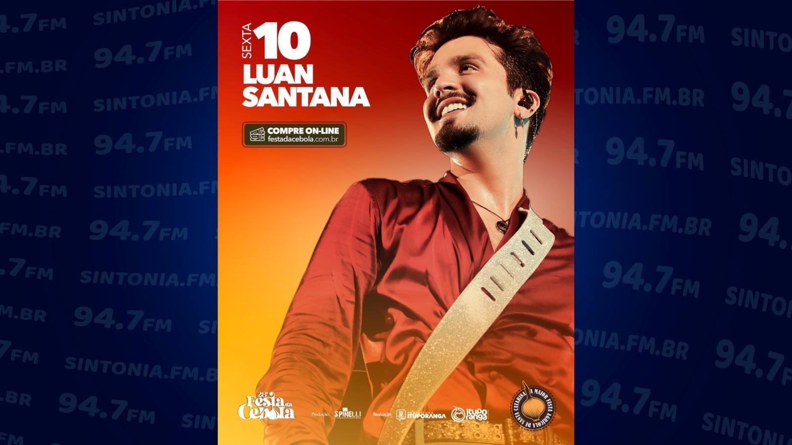 Show de Luan Santana lidera vendas de ingressos individuais para Festa da Cebola