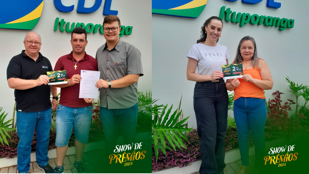 Show de Prêmios CDL Ituporanga: ganhadores aprovam novo sistema de cadastro