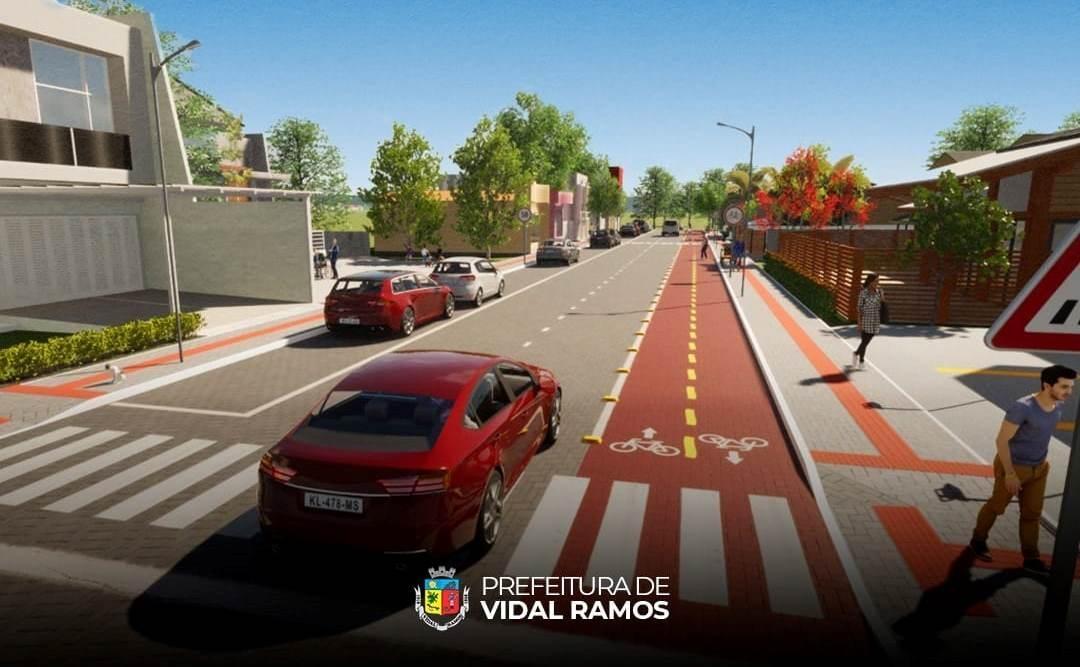Sugestões para revitalização de avenida em Vidal Ramos são apresentadas durante reunião comunitária