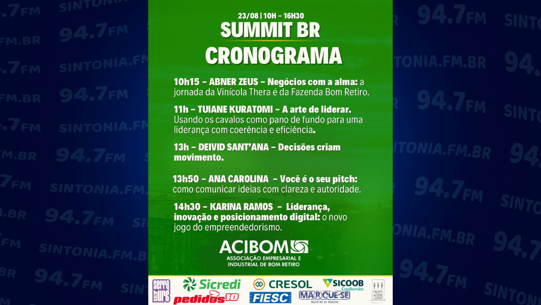 Summit Bom Retiro com palestras e networking acontece neste sábado (23)