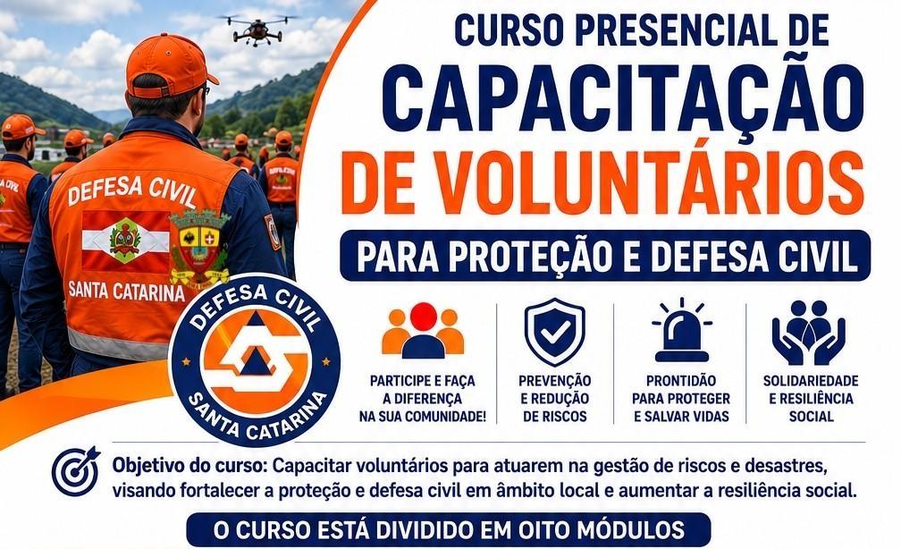 Udesc Alto Vale e prefeituras promovem curso para voluntários da Proteção e Defesa Civil