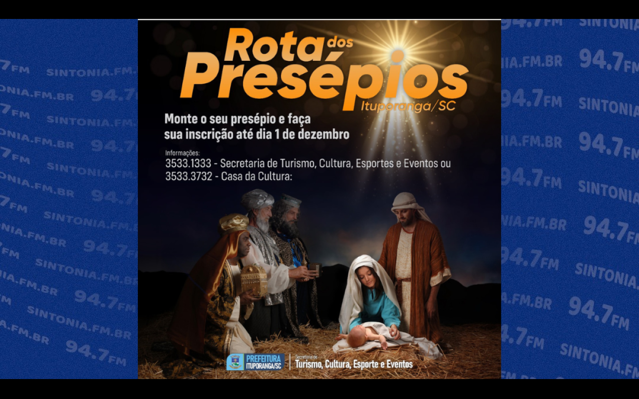 Último dia para inscrição na Rota dos Presépios em Ituporanga