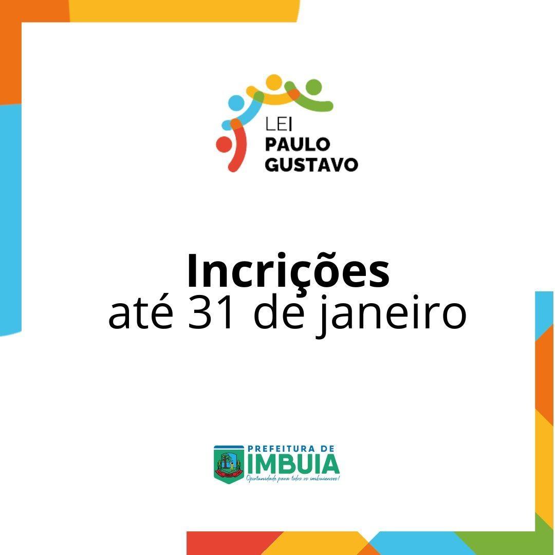 Últimos dias para inscrição de projetos que fomentam a cultura através da Lei Paulo Gustavo em Imbuia
