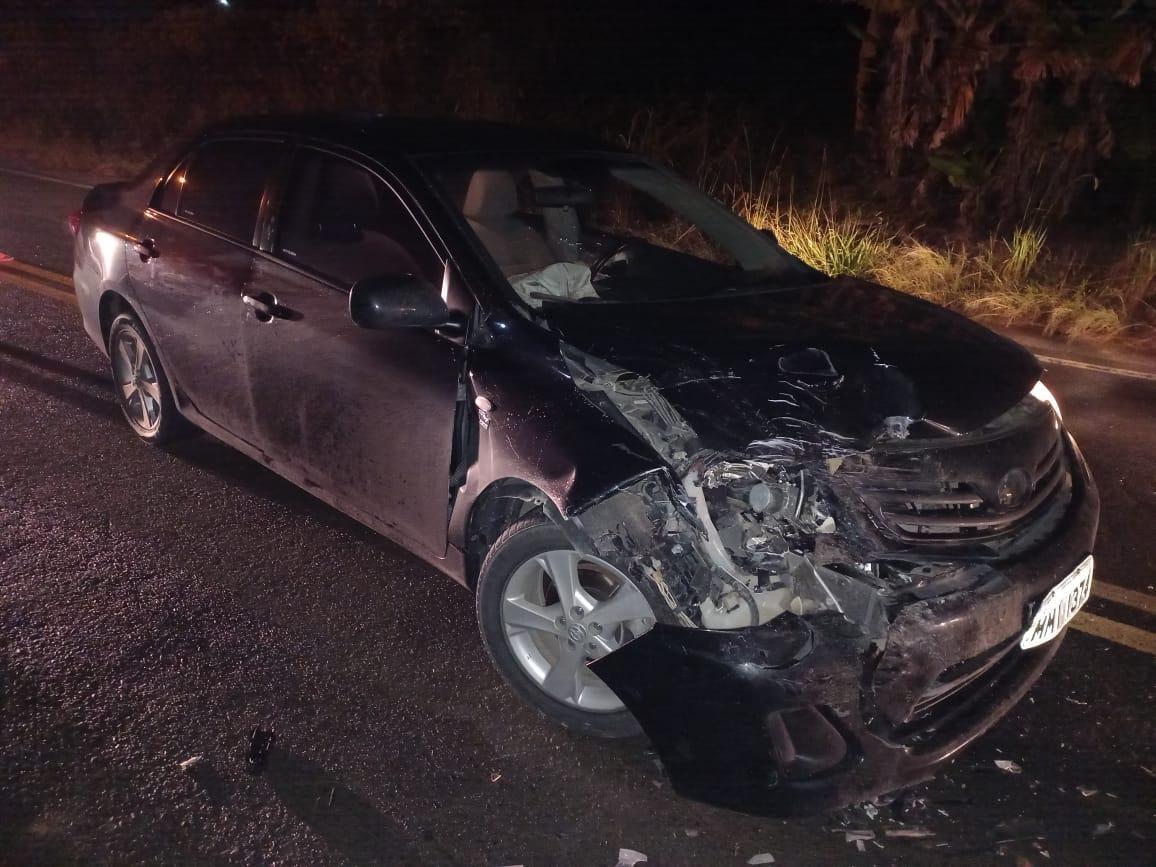 Veículos colidem frontalmente na SC-110 em Petrolândia