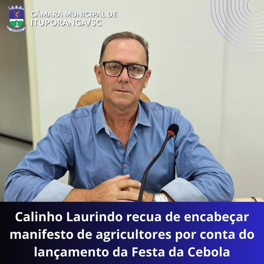 Vereador recua e retira proposta de manifesto com tratores em Ituporanga