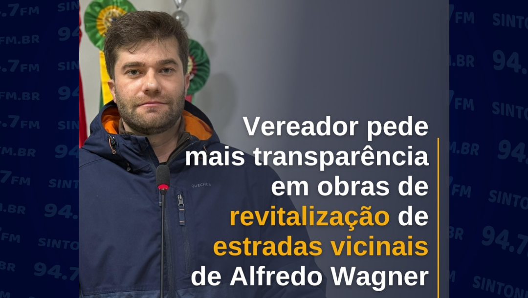 Vereador Titicha destaca as principais indicações e requerimentos apresentados na Câmara de Alfredo Wagner 