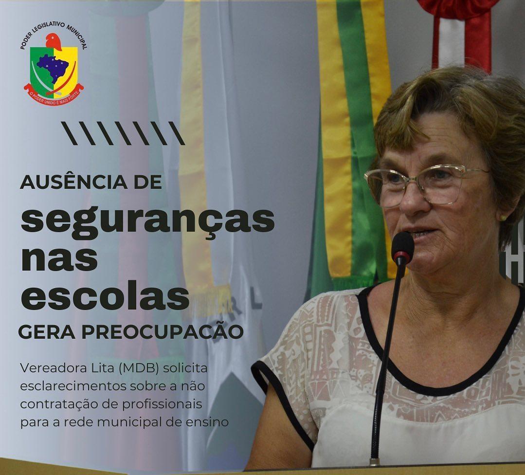 Vereadora de Alfredo Wagner cobra obras, segurança nas escolas e celebra repasses para APAE
