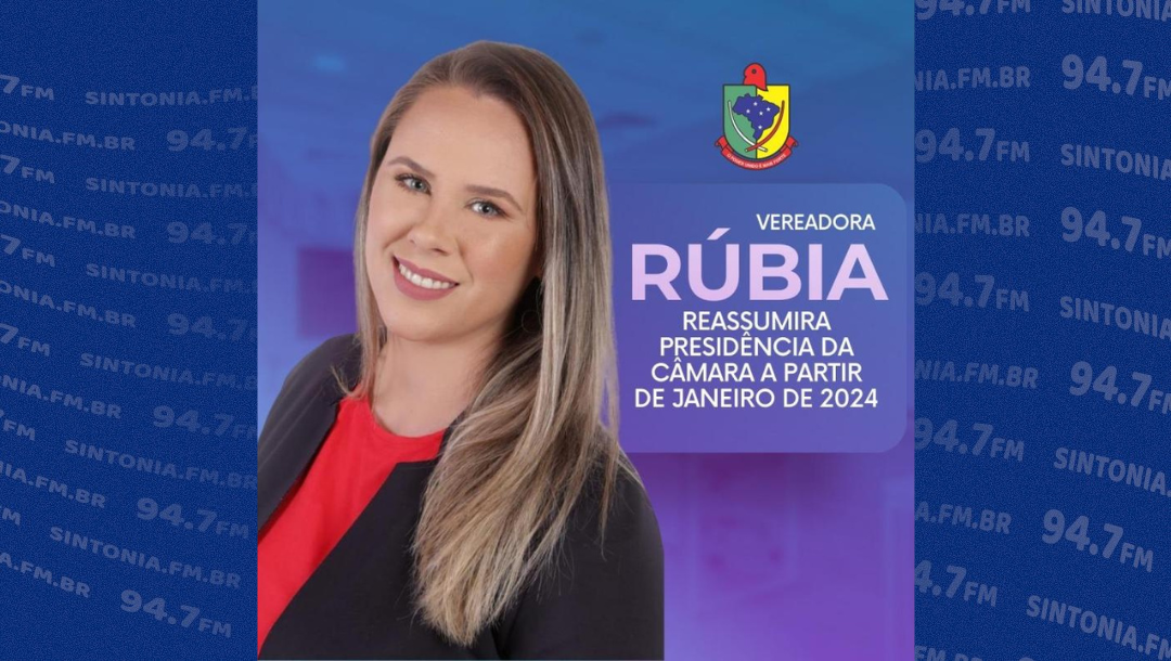 Vereadora Rúbia Mariotti Schweitzer da Silva (MDB) reassumirá o cargo de presidente da Câmara de Alfredo Wagner em 2024
