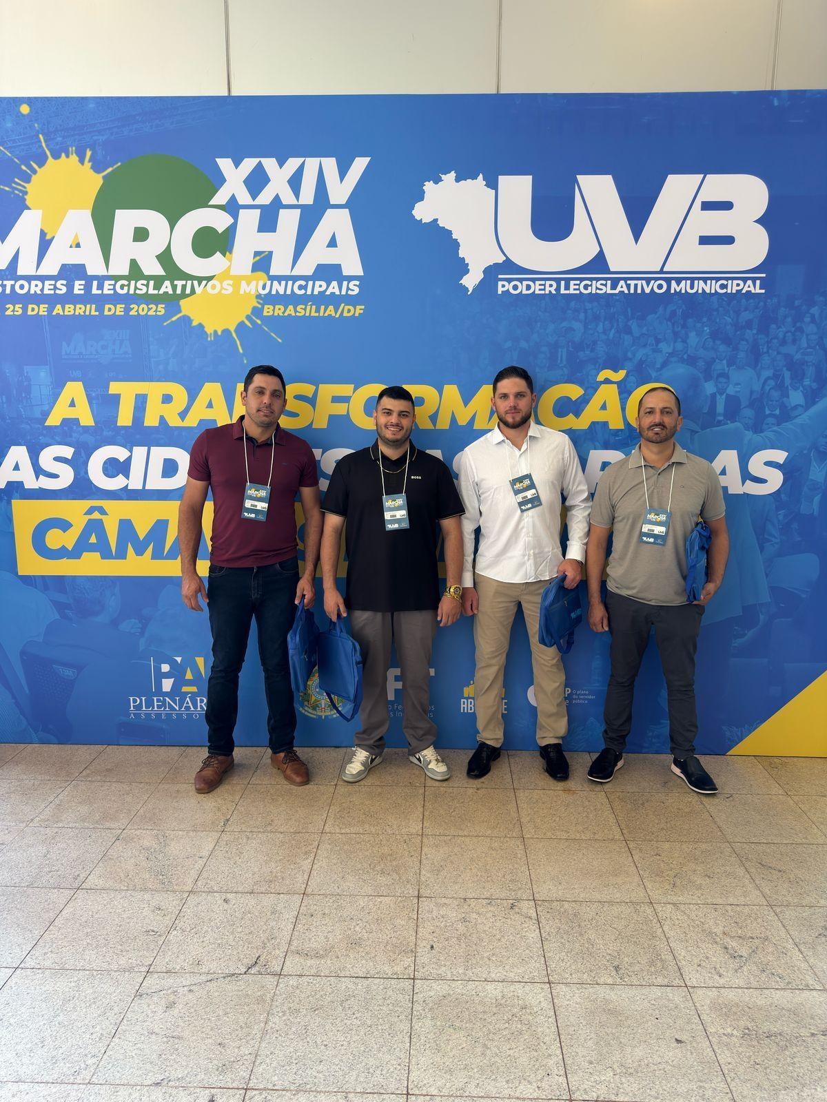 Vereadores de Imbuia participam da Marcha dos Legislativos Municipais em Brasília