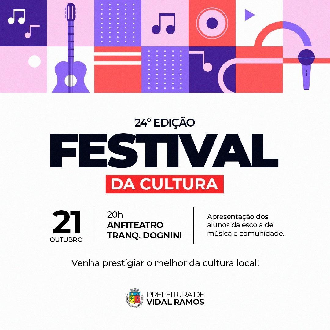 Vidal Ramos realiza 24ª edição do Festival da Cultura 
