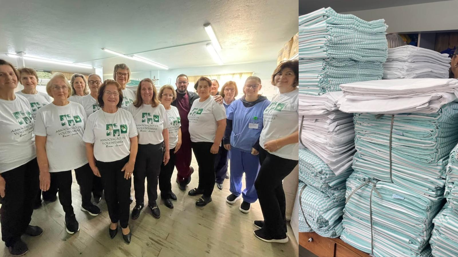 Voluntárias Bom Jesus entregam 800 peças de enxoval para Clínica Médica do Hospital Bom Jesus